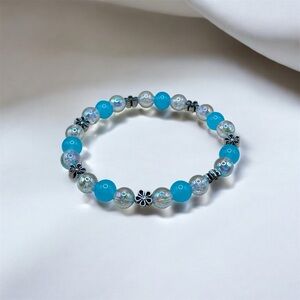 Handmade Blueberry Delight Bracelet (Stretchy)